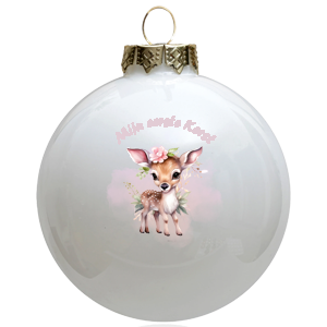 Mijn eerste kerstbal zelf maken meisje