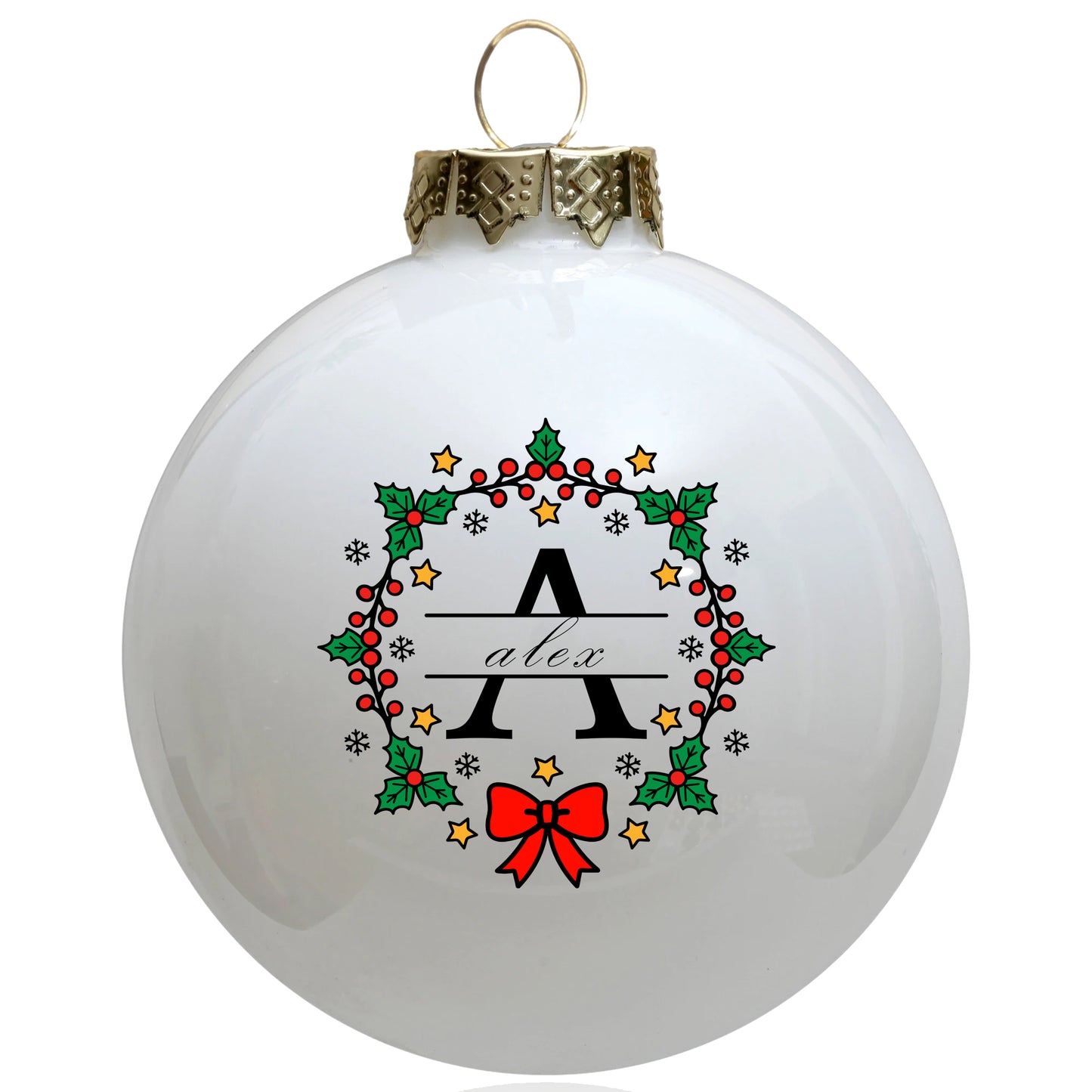 Maak je eigen kerstkrans met naam